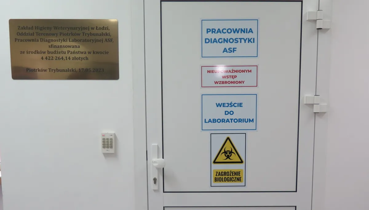 Laboratorium ASF w Piotrkowie zostało otwarte