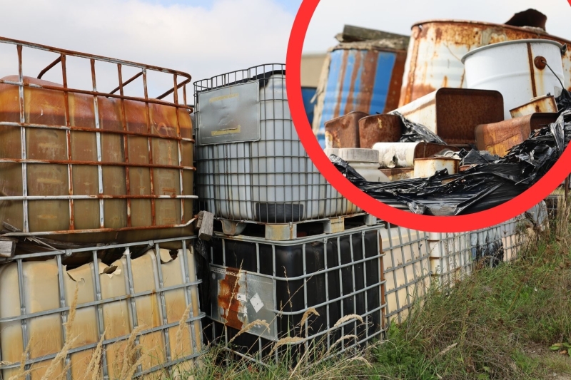 „Tu się nie da żyć”. Mieszkańcy Rozprzy walczą z nielegalnym składowiskiem chemikaliów